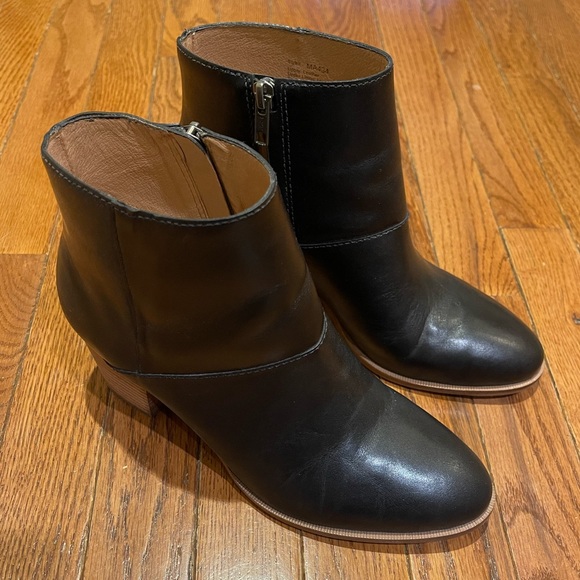 Madewell The Rosie ankle boot in black leather 8.5 - Picture 2 of 9